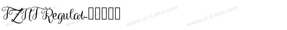 FZHT Regular字体转换